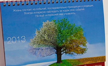 Настольный переркидной календарь для Электроники на 2013 год