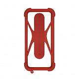 Чехол-бампер универсальный для смартфонов #1, р. 4.5"-6.5", бордовый, OLMIO
