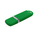 Флешка Shape с покрытием Софт Тач, 16 Гб, зеленая
