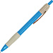 Ручка шариковая HANA из пшеничного волокна, бежевый/голубой