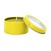 Ароматическая свеча FLAKE с запахом ванили, желтый