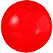Мяч пляжный «Ibiza», красный прозрачный