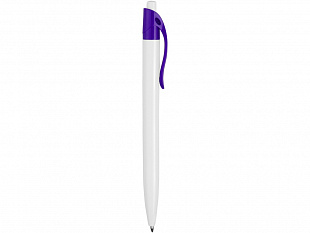 Ручка шариковая "Какаду", белый/фиолетовый (P)