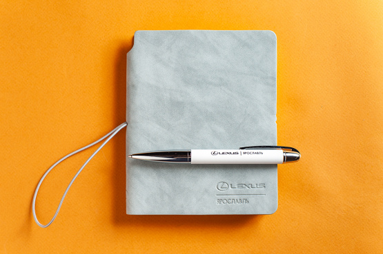 Брендированные еждневник, ручки, электрический штопор для компании Lexus Ярославль