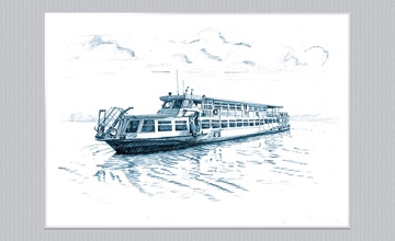 Серия иллюстраций для Ярославского речного порта