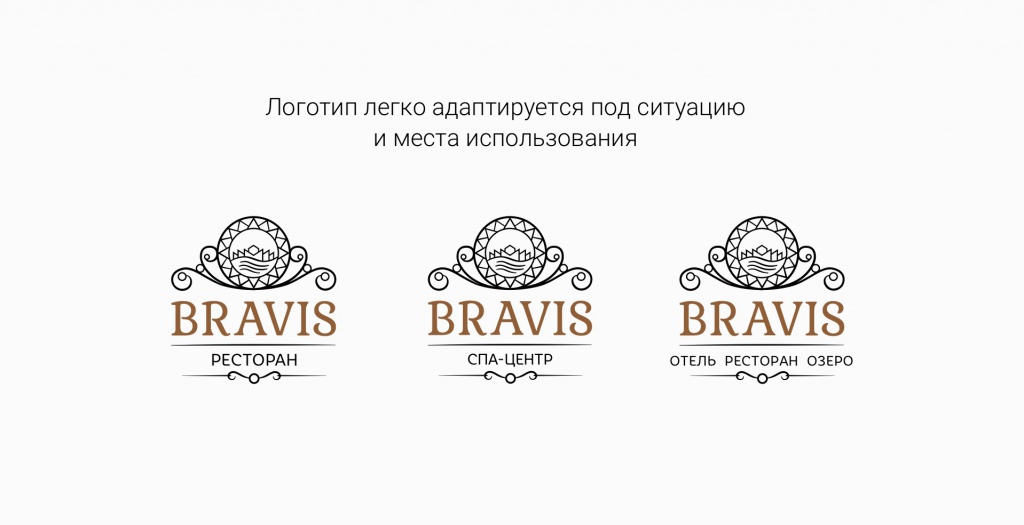 Дизайн логотипа для гостиничного комплекса Bravis