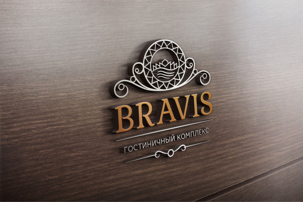 Дизайн логотипа для гостиничного комплекса Bravis