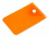 Прозрачный кармашек PVC, оранжевый цвет