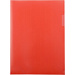 Папка- уголок, для формата А4, плотность 180 мкм, красный матовый