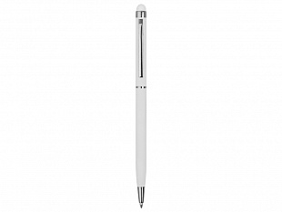 Ручка-стилус шариковая "Jucy Soft" с покрытием soft touch, белый (Р)