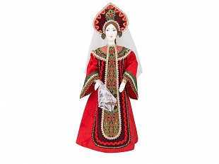 Набор «Евдокия»: кукла в народном костюме, платок, синий