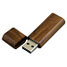 USB 2.0- флешка на 16 Гб эргономичной прямоугольной формы с округленными краями (Флешка эргономичной прямоугольной формы, с округленными краями, дерево, 16 Гб, коричневый)