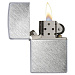Зажигалка ZIPPO с покрытием Herringbone Sweep, латунь/сталь, серебристая, матовая, 38x13x57 мм
