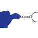 Брелок-рулетка, 1 м., синий