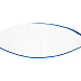 Непрозрачный пляжный мяч Bora, синий/белый