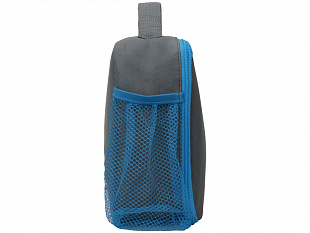 Изотермическая сумка-холодильник "Breeze" для ланч-бокса, серый/голубой