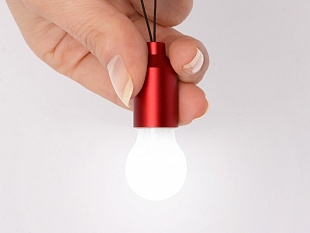 Брелок с мини-лампой "Pinhole", красный