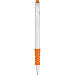 Ручка шариковая "Фиджи", белый/оранжевый