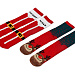 Набор носков с рождественской символикой в мешке мужские, 2 пары, красный