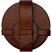 Набор костеров Fabrizio из PU, 4 шт, коричневый