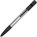 Ручка-стилус пластиковая шариковая многофункциональная (6 функций) «Multy», серебристый