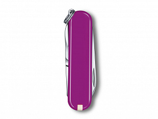 Нож-брелок Classic SD Colors «Tasty Grape», 58 мм, 7 функций (Нож-брелок VICTORINOX Classic SD Colors "Tasty Grape", 58 мм, 7 функций, фиолетовый)