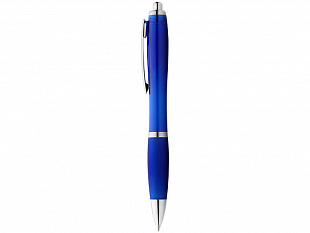 Ручка пластиковая шариковая "Nash", ярко-синий, синие чернила