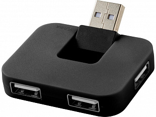 USB Hub «Gaia» на 4 порта (USB Hub "Gaia" на 4 порта, черный)