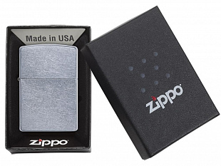 Зажигалка ZIPPO Classic с покрытием Street Chrome™ (Зажигалка ZIPPO Classic с покрытием Street Chrome™, латунь/сталь, серебристая, матовая, 38x13x57 мм)