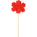 Карамель леденцовая на сахаре 3Д "Снежинка", 40г, красная