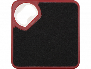 Подставка для кружки с открывалкой «Liso», черный/красный