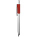 Ручка металлическая шариковая «Bobble» с силиконовой вставкой, серый/красный