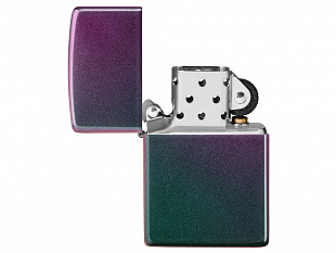 Зажигалка ZIPPO Classic с покрытием Iridescent (Зажигалка ZIPPO Classic с покрытием Iridescent, латунь/сталь, фиолетовая, матовая, 38x13x57 мм)