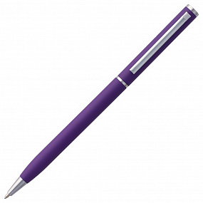 Ручка шариковая Hotel Chrome, ver.2, матовая фиолетовая