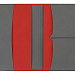 Обложка для паспорта с RFID защитой отделений для пластиковых карт "Favor", красная/серая
