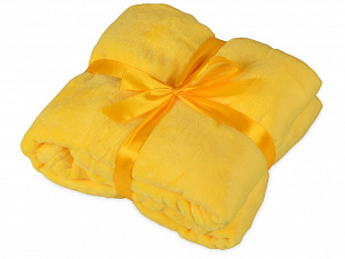 Подарочный набор с пледом, термокружкой и миндалем в шоколадной глазури "Tasty hygge", желтый