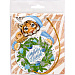 Новогоднее подвесное украшение Тигр на удачу из картона с предсказанием под скретч слоем / 7,3x10,4x0,2см