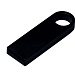 USB 2.0-флешка на 512 Мбайт с мини чипом и круглым отверстием, черный