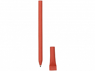 Ручка картонная с колпачком "Recycled", красный (Р)