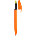 Ручка пластиковая шариковая «Mark» с хайлайтером, оранжевый