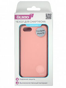 Чехол Olmio Velvet для iPhone 7/8 Plus, нежно-розовый