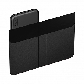 Чехол-книжка универсальный для смартфонов р.L, 5.5"-6.5", черный