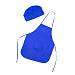 Детский комплект JAMIE (фартук, шапочка), королевский синий