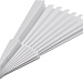 Складной ручной веер Maestral в бумажной коробке, белый