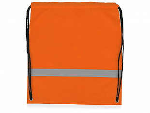 Рюкзак "Россел", оранжевый с черными шнурками