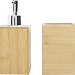 Набор из 3 аксессуаров из бамбука для ванной комнаты Hedon, natural