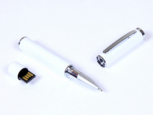 USB 2.0- флешка на 8 Гб в виде ручки с мини чипом (USB-флешка на 8 Гб в виде ручки с мини чипом, белый)