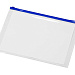 Папка на молнии формата А4, цвет - молнии синий