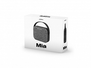 Портативная колонка «Mysound Mia» с логотипом Rombica (Портативная колонка Rombica Mysound Mia с логотипом, серый)