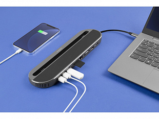 Хаб USB Type-C 3.0 для ноутбуков «Falcon» (Хаб USB Type-C 3.0 для ноутбуков «Falcon», серый)